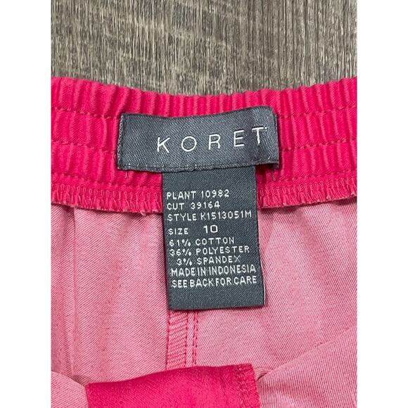 VTG Koret French Riviera 80's Hibiscus Fuschia Shorts NWT Size 10 - Picture 4 of 6